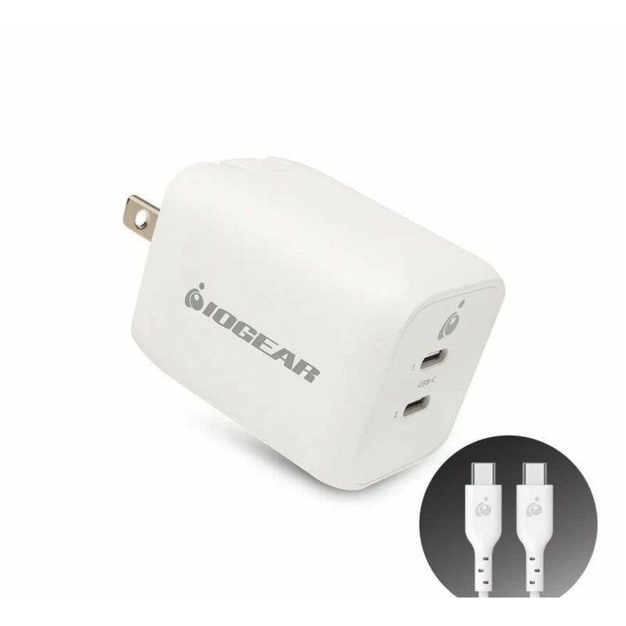 IOGEAR Dual USB-C 65W Charger