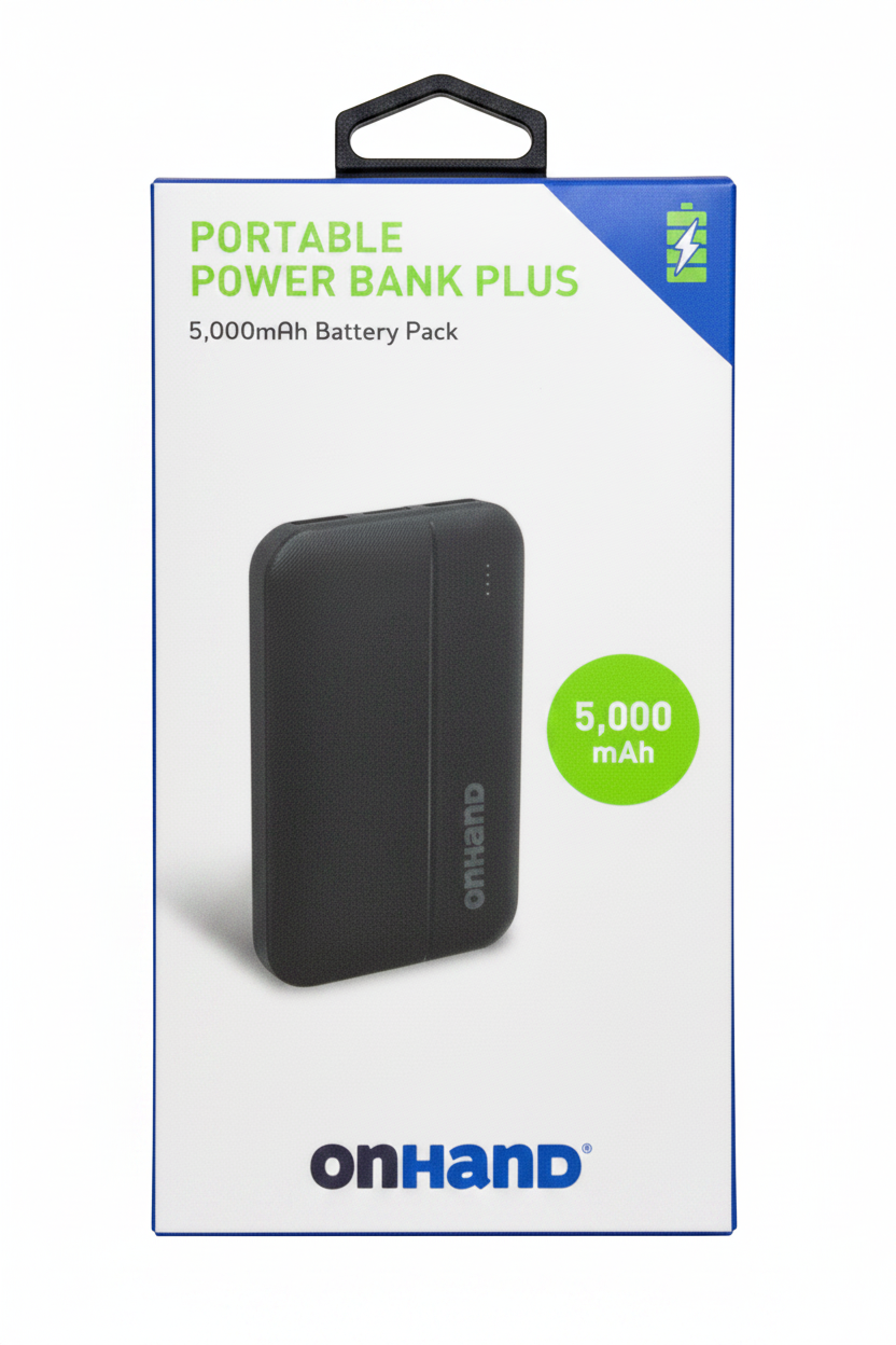 OnHand Portable Power Bank Black