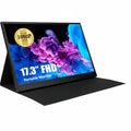 portable display on a white background