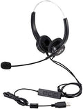 TelPal Corded Noise Cancelling USB Headset