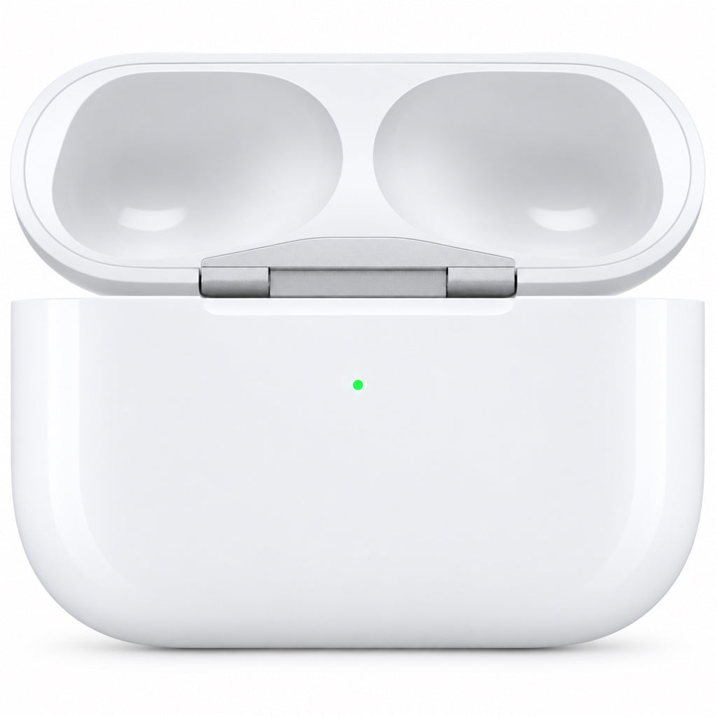 AirPods Pro generation 1 case open on white background