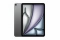 Tablet with a reflective screen on a white background