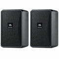 Pair of JBL 23 speakers on a white background