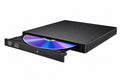 LG CD / DVD drive open on white background
