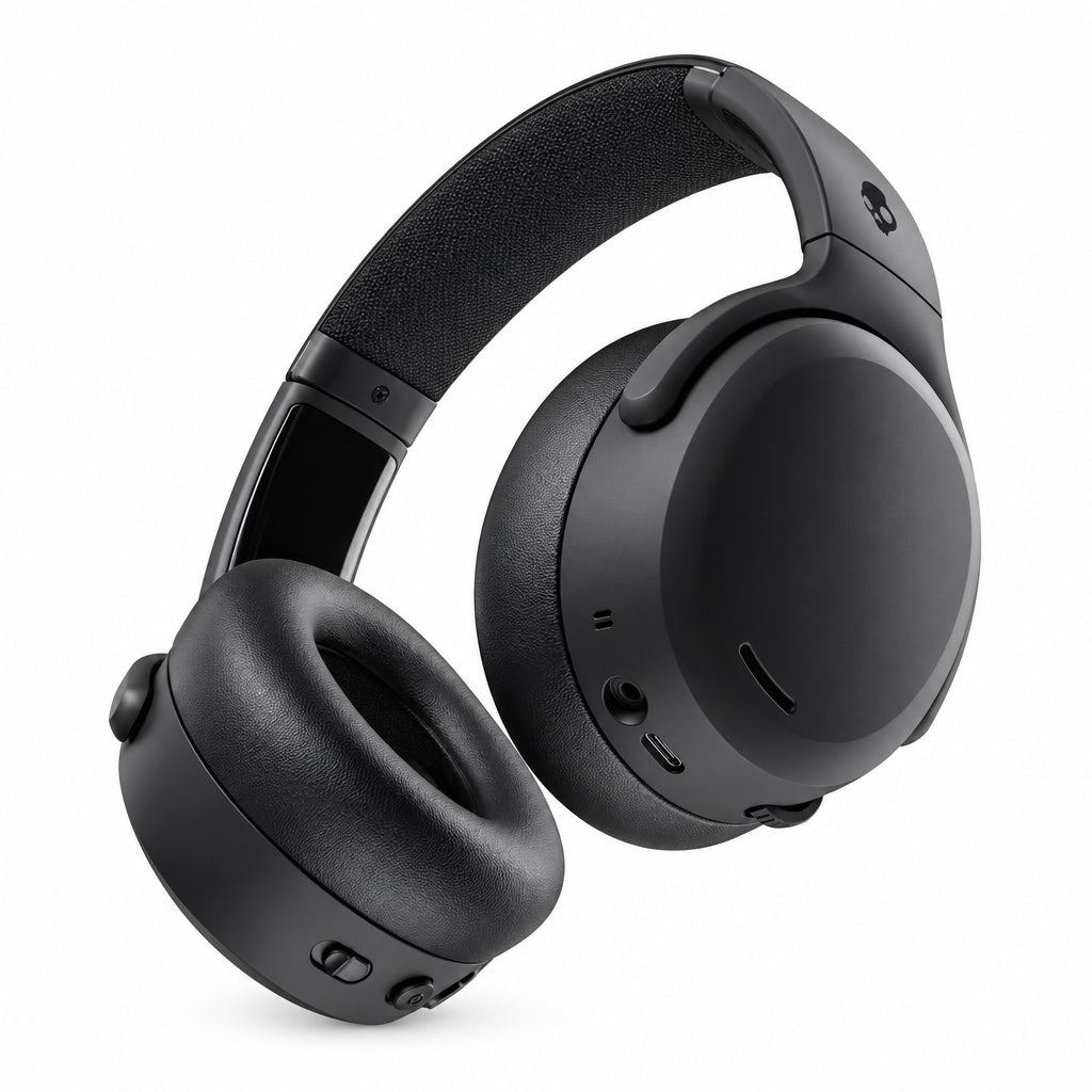Skullcandy over ear headphones on white background