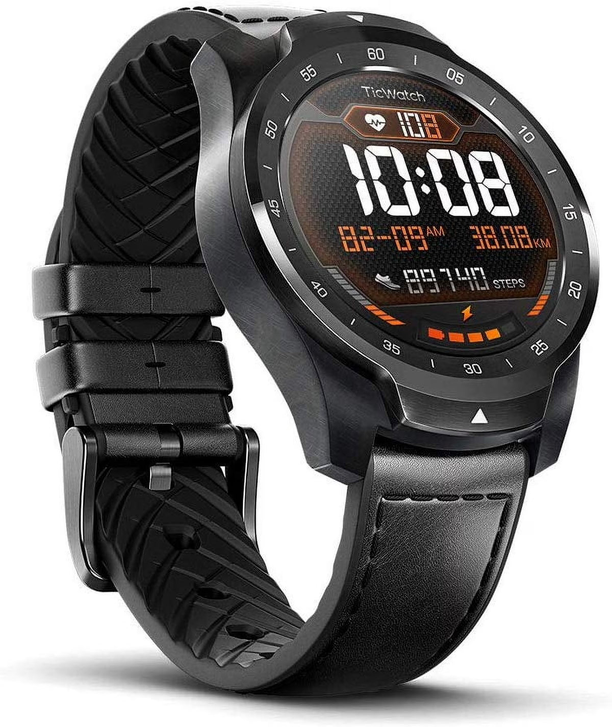 TicWatch Pro on white background