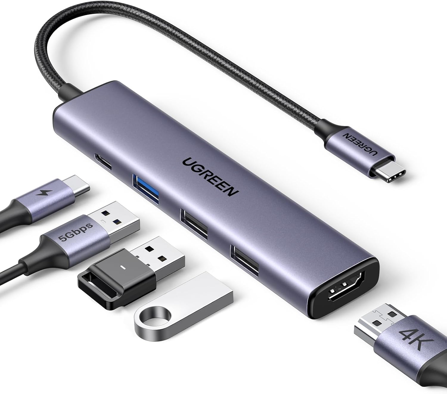 Ugreen 5-in-1 USB-C Slim Multiport Hub