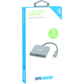 OnHand USB-C 3-in-1 Adapter Hub