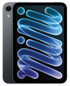 front and rear view of iPad mini midnight color
