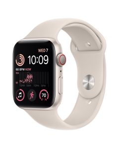 Apple Watch SE GPS + Cellular 44mm - Starlight Aluminum Case with Starlight Sport Band