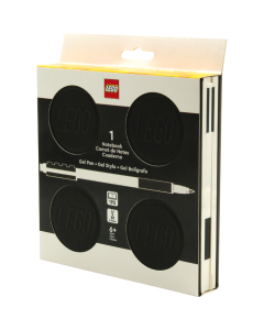 LEGO Locking Notebook with Gel Pen Black