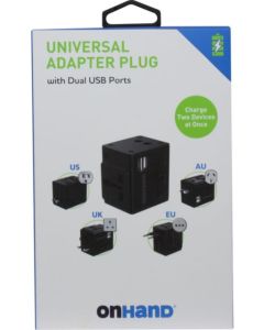 OnHand Travel Adapter Black