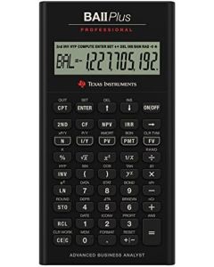 (CRC) Texas Instruments BA II Plus Pro Business Calculator w/ case