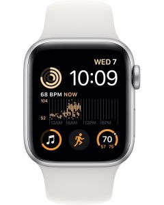 Apple Watch SE GPS 40mm - Silver Aluminum Case with White Sport Band