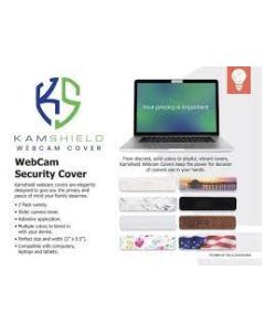 Kamshield Webcam Covers Pattern 2Pk